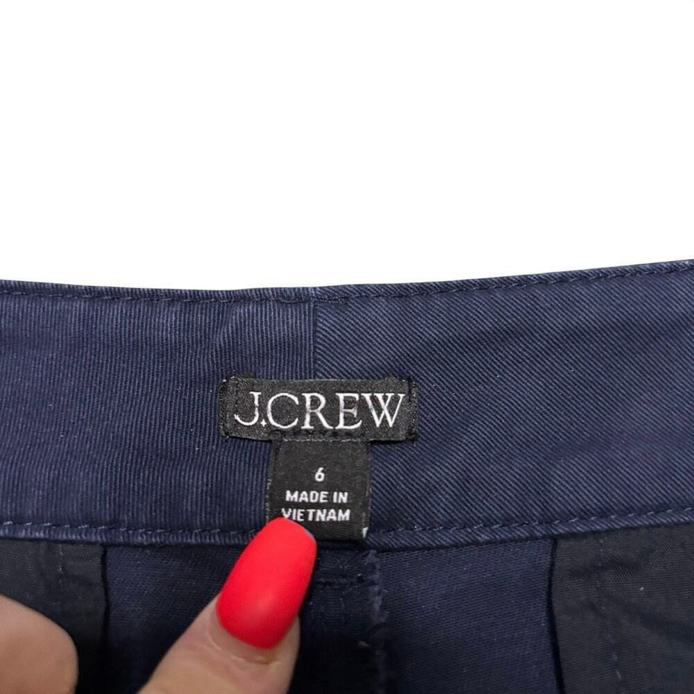 J.Crew Patch Pocket Chino Shorts Size 6 Navy Blue Cotton Stretch NWT - Picture 6 of 7